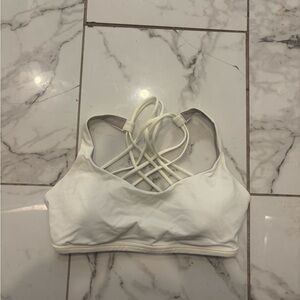 Lululemon Athletica White Strappy Sports Bra